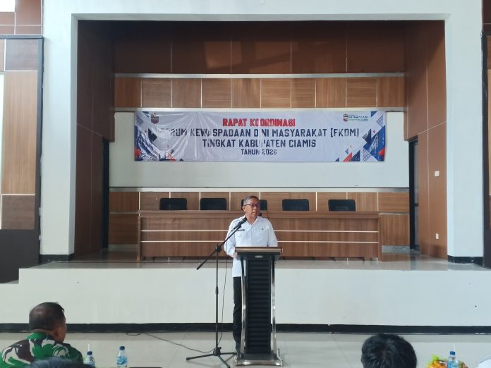 Sekda Andang Buka kegiatan Forum Kewaspadaan dini Masyarakat Kesbangpol Ciamis